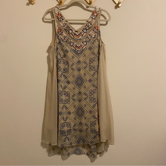 Free People Ancient Mystery Beaded Shift Dress Small - Picture 2 of 10